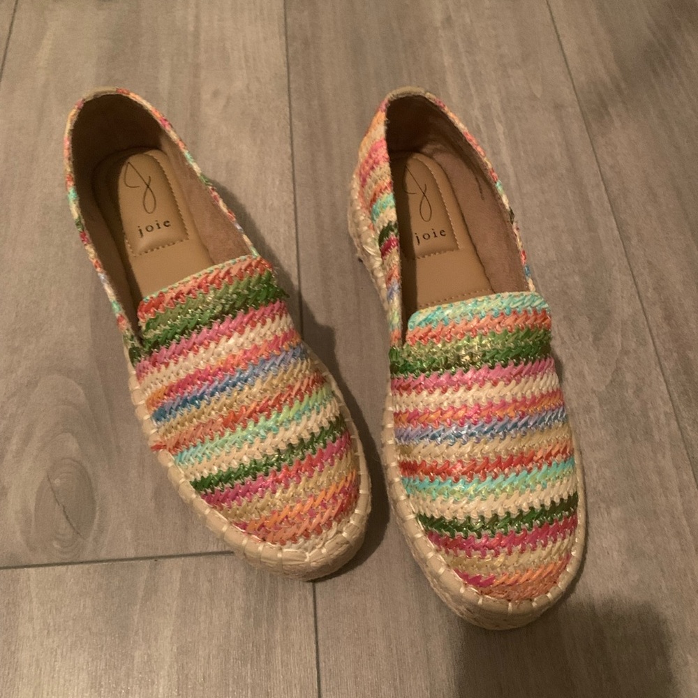 Joie Cara multicored Raffia espadrilles